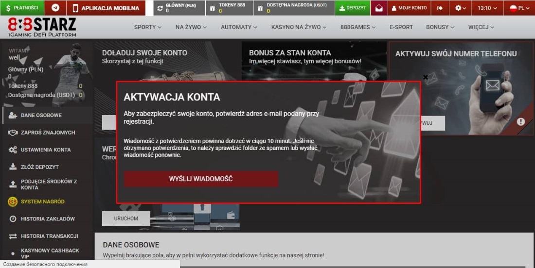 Zakończ rejestrację